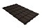 Профиль волновой Квадро профи Grand Line 0,5 GreenCoat Pural BT RR 32 темно-коричневый (RAL 8019 серо-коричневый)