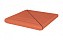 Клинкерная ступень угловая деленная античная рифленая King Klinker 01 Ruby red, 330*330*14 мм