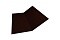 Планка ендовы нижней 300х300 0,5 Стальной бархат RR 32 темно-коричневый черный