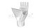 Воронка Grand Line 125/90 мм RAL 9003 сигнальный белый