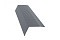 Планка карнизная 100х65 0,45 PE с пленкой RAL 9006 бело-алюминиевый