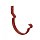 Крюк короткий усиленный модернизированный с комплектом крепления (Бургундский (RR29))