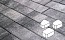 Плитка тротуарная Готика Natur FERRO, Веер, Скала, комплект 3 шт, толщина 60 мм