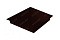 Колпак на столб 390х390мм 0,5 Стальной бархат с пленкой RR 32 темно-коричневый