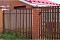 Штакетник Круглый 0,5 Quarzit lite RAL 8017 шоколад