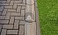 Тротуарная плитка Прямоугольник, 40 мм, серый, гладкая