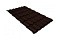 Металлочерепица квинта плюс 0,5 GreenCoat Pural Matt RR 887 шоколадно-коричневый (RAL 8017 шоколад)