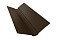 Планка ендовы верхней фигурной 150x150 0,5 Velur20 RR 32 темно-коричневый