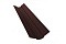 Планка ендовый верхней фигурной 70x70 0,5 GreenCoat Pural RR 887 шоколадно-коричневый (RAL 8017 шоколад)