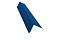 Планка торцевая 80х100 0,4 PE с пленкой RAL 5005 сигнальный синий