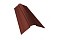 Планка конька фигурного 100x100 0,5 Velur20 RAL 3009 оксидно-красный