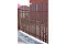 Штакетник Полукруглый Slim фигурный 0,5 Стальной бархат RAL 8017 шоколад