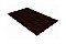 Металлочерепица квадро профи Grand Line 0,5 GreenCoat Pural matt RR 32 темно-коричневый (RAL 8019 серо-коричневый)