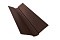 Планка ендовы верхней фигурной 100x100 0,5 Quarzit RAL 8017 шоколад