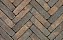 Клинкерная тротуарная брусчатка Penter Oliva wasserstrich tumbled, 200*50*85 мм