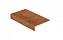 Клинкерная ступень прямоугольная Stroeher Keraplatte Roccia 841 rosso, 240x175х52x10 мм
