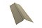 Планка конька плоского 115х30х115 0,5 Satin с пленкой RAL 1015 светлая слоновая кость