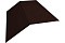 Планка конька плоского 145х145 0,5 Satin Мatt RAL 8017 шоколад