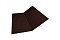 Планка ендовы нижней 300х300 0,5 GreenCoat Pural с пленкой RR 887 шоколадно-коричневый (RAL 8017 шоколад)