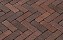 Клинкерная брусчатка ригельная Vandersanden Novara Antica красно-коричневый, 204*67*50 мм