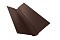 Планка ендовы верхней фигурной 150x150 0,5 GreenCoat Pural Matt RR 887 шоколадно-коричневый (RAL 8017 шоколад)