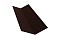 Планка ендовы верхней 145х145 0,5 Quarzit с пленкой RAL 8017 шоколад