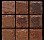 Песчаник красный 100х100, 100х200, 200x200 с заколом, толщина 30 мм